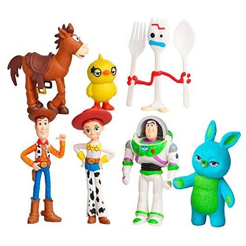 Набор фигурок из истории игрушек (Toy Story) 7 шт. №2 фигурки героев диснеевских игрушек милые куклы строительные блоки вуди базз лайтер сборные игрушки детские подарки