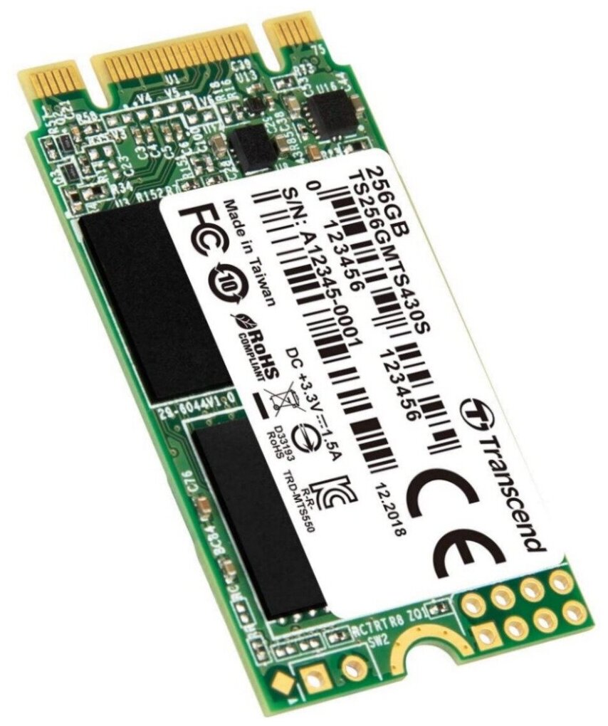 Внутренний SSD Transcend 256GB 430S SATA-III R/W - 500/560 MB/s (M.2) 2242 3D NAND