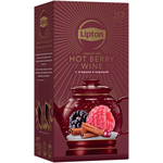 Чай черный Lipton Hot Berry Wine в пакетиках - изображение