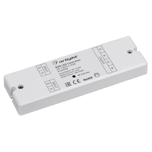 Контроллер SR-1009LC-RGB (12-24V, 180-360W, S) (ARL, IP20 Пластик, 3 года) источники питания sr 12 5a