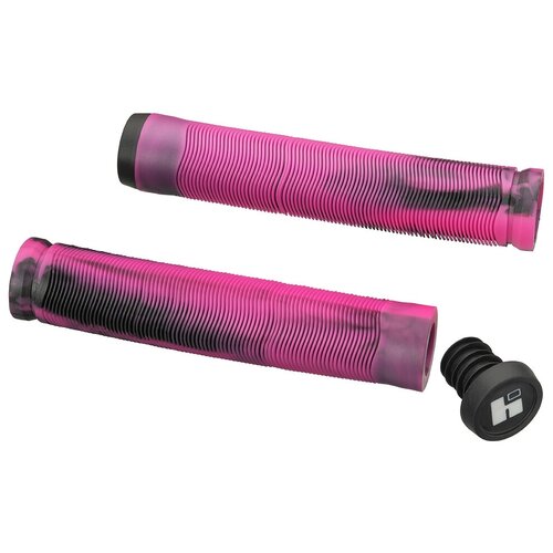 Грипсы Hipe H4 Duo, 155 мм черный/розовый, Pink грипсы hipe грипсы hipe h4 duo 155 мм black pink