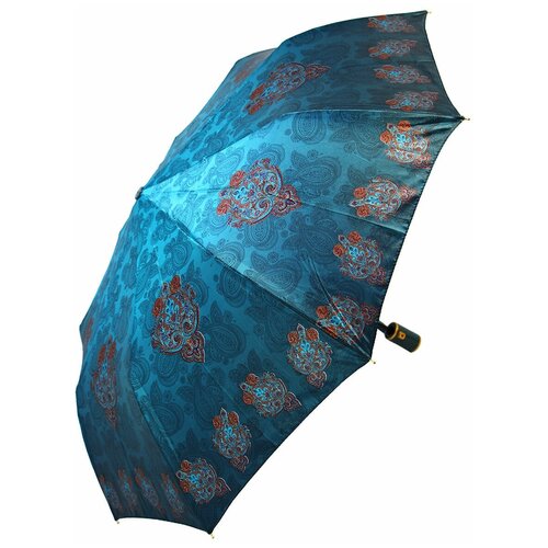 Зонт женский полуавтомат, зонтик взрослый складной антиветер 1272/серый Popular серый  