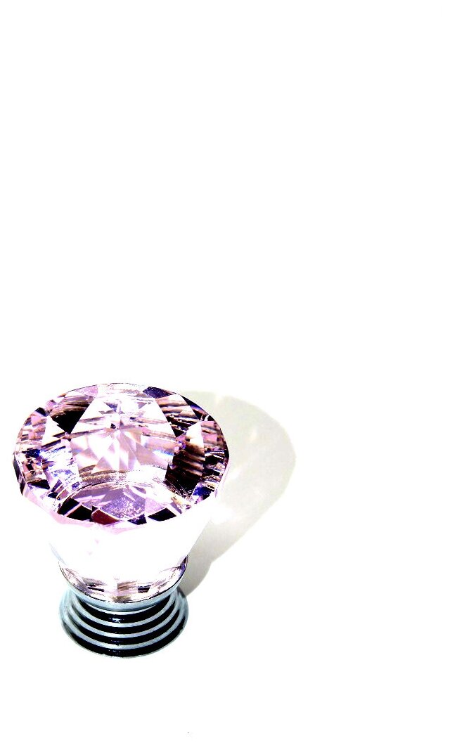 Ручка мебельная с розовым кристаллом, 36 мм., арт. UV822034 - фотография № 7