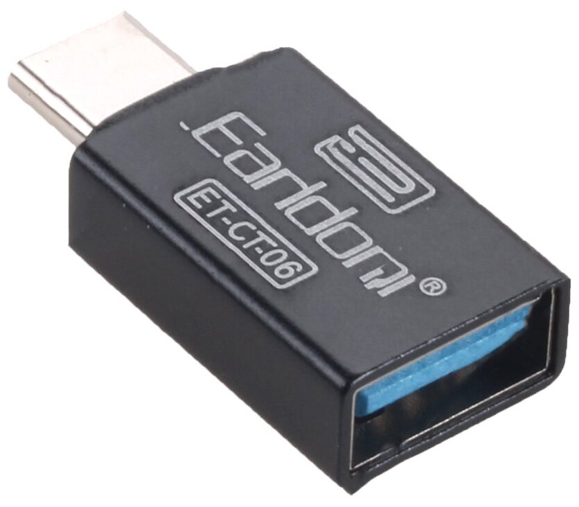 Переходник OTG + USB 3.0 Earldom ET-OT06 Type-C (черный)