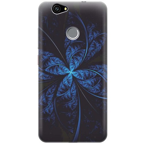 фото Re:pa накладка transparent для huawei nova с принтом "темно-синяя абстракция"