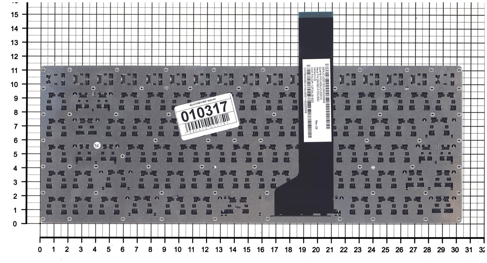 Клавиатура для ноутбука Asus OKNBO-410US00 русская черная