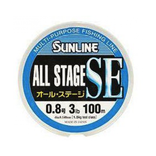 Sunline, Монолеска All Stage SE, 100м, голубая, 0.330мм, 16lb, 8кг