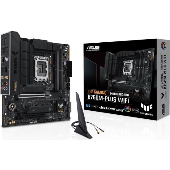 Материнская плата Asus TUF Gaming B760M-PLUS WIFI (LGA1700, mATX)