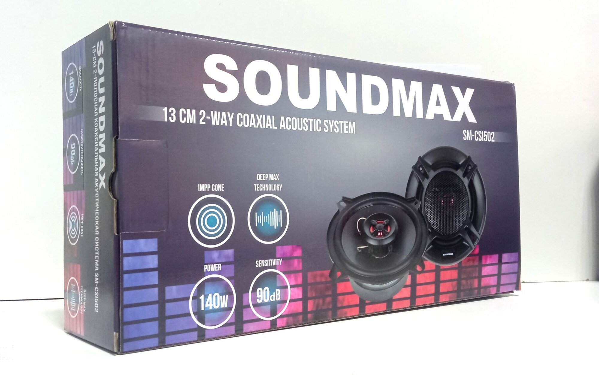 Автоколонки Soundmax SM-CSI 502 (13см/2шт/сетки)