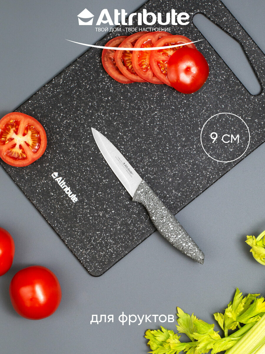 Набор ножей ATTRIBUTE "KNIFE STONE" 4 предмета, нержавеющая сталь/пластик — фото 1