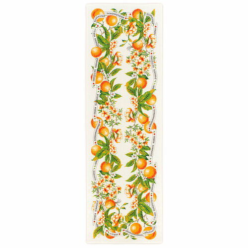 Дорожка настольная (льняная) Павловопосадские платки 2054 