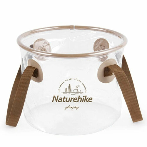 Ведро Naturehike Foldable Round Bucket 10L Transparent naturehike foldable round bucket outdoor camping accessories picnic portable water basin folding storage bucket beer container