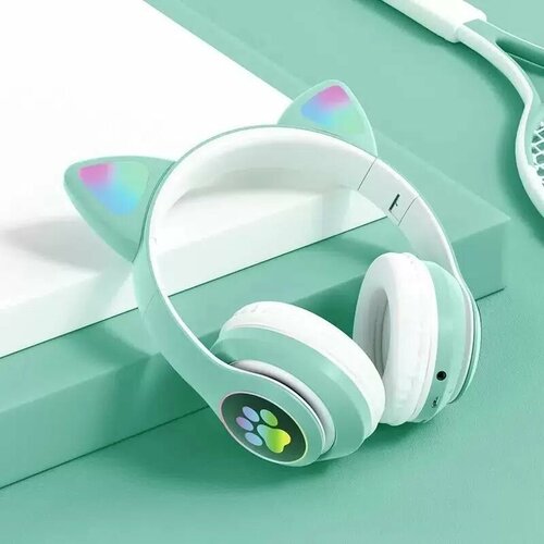 Беспроводные наушники VIDGES CAT EAR VZV-23M, бирюзовый беспроводные наушники cat ear vzv 28m ru розовый