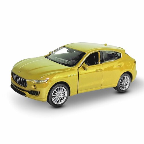 Машинка WELLY MASERATI LEVANTE Желтый / модель машины 1:38 с пружинным механизмом welly 1 36 maserati levante alloy luxury vehicle diecast pull back car model goods toy collection