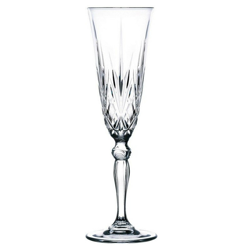 фото Бокал для шампанского 160 мл 1 шт RCR Cristalleria Italiana SpA "Мелодия /Без декора" / 214951