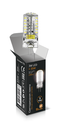 Светодиодная лампа Gauss LED G4 3w AC 150-265v 2700K 230Лм 107707103