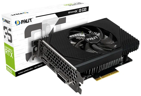 Видеокарта Palit RTX3050 STORMX 6GB NE63050018JE-1070F