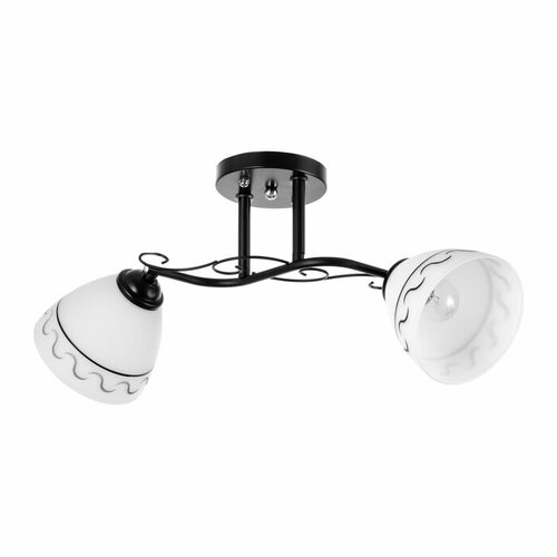 Люстра Аврора 2хЕ27 40Вт черный 48х26 см 2791₽