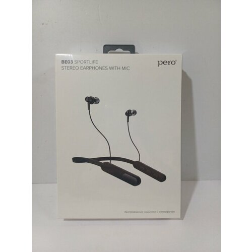 Беспроводные наушники PERO BE03 SPORTLIFE Red вакуумные 1366₽