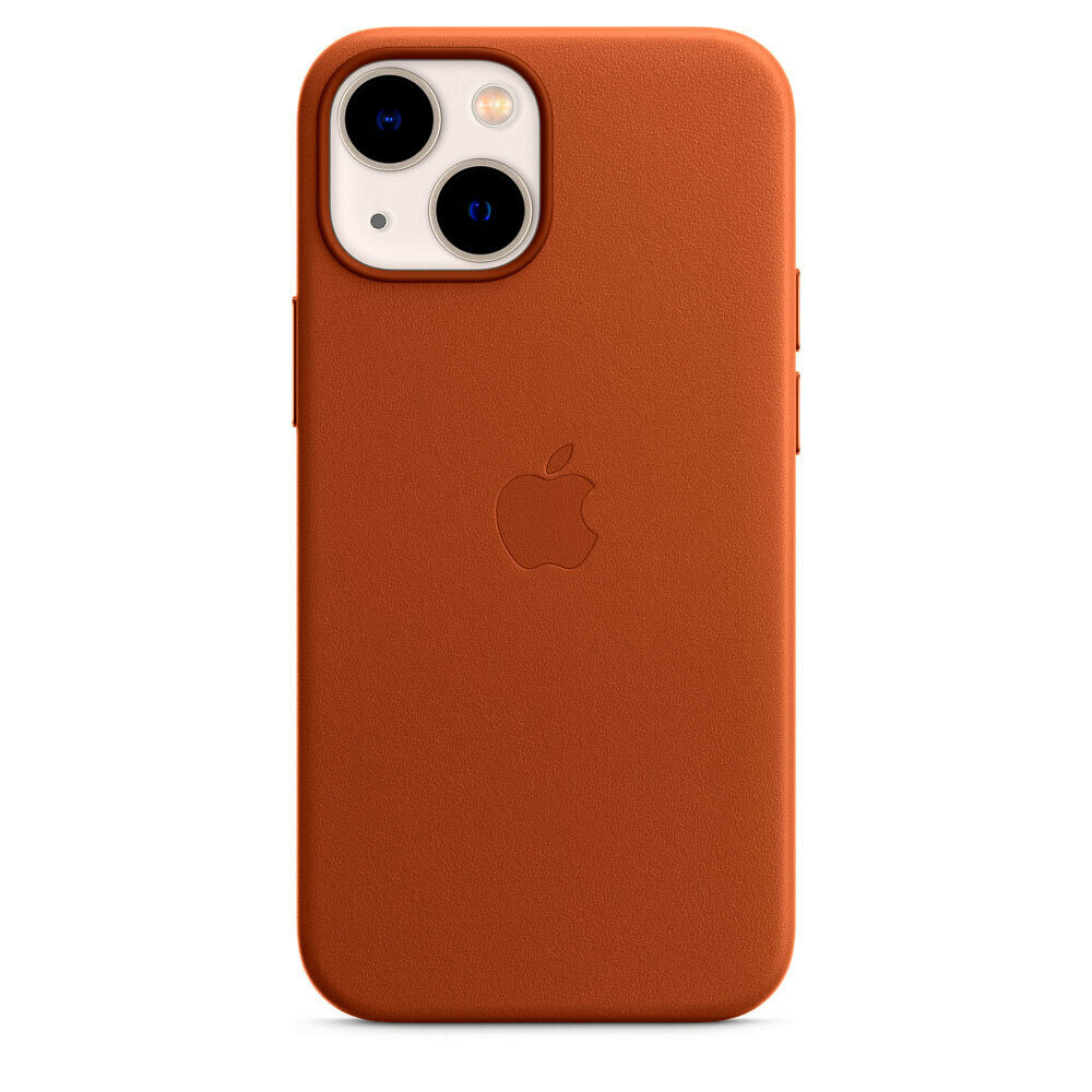 Чехол защитный / кожаный / c MagSafe для iPhone 13, Коричневый