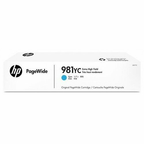 L0R17YC HP №981YC оригинальный голубой картридж для HP PageWide 556/ 586 (16 000стр)