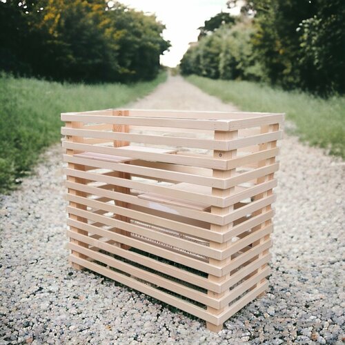 Кашпо деревянное из реек для дома и сада от Peach