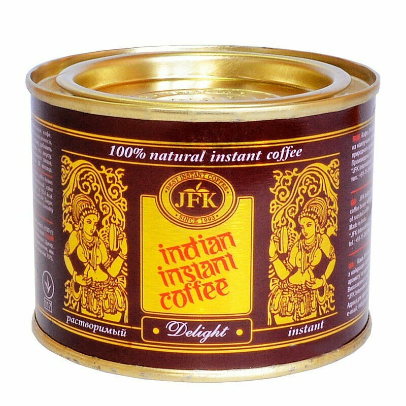 Кофе растворимый Инстант Делайт (Indian Instant Coffee Delight JFK) 90 грамм