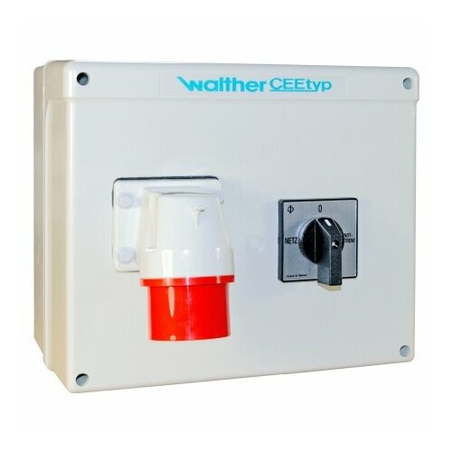 Комбинированное настенное крепление CEE-Socket IP44 68829AB – Walther – 4015609243877