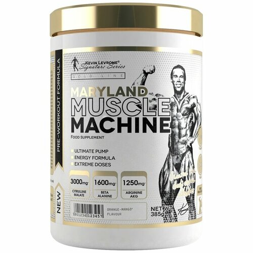 LEVRONE GOLD Maryland Muscle Machine 385g (Lychee) бета аланин 750 мг предтренировочный комплекс 120 капсул