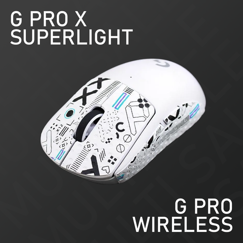 Грипсы для Logitech G Pro X Superlight и G Pro Wireless / Противоскользящие накладки и наклейки для игровой мыши diy mouse stickers non slip suck sweat mouse skin grips skates for logitech g pro x superlight gpw g pro wireless without mouse