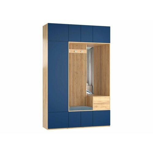 Прихожая в коридор Дуглас 7 150х240х50 Дуб крафт золотой Крокус 115410₽