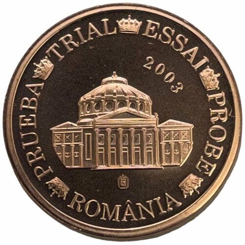 Румыния 2 евроцента 2003 г. Specimen (Проба) румыния 2 евро 2003 г specimen проба