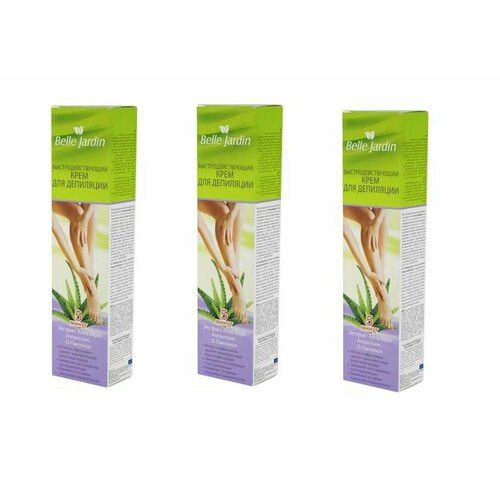 Belle Jardin Крем-депилятор Экстракт Алоэ быстродействующий 75 мл 3 шт 1008₽