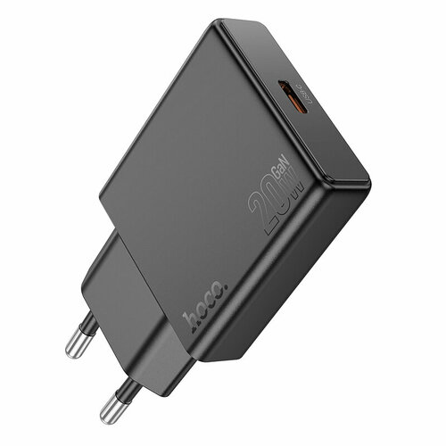 СЗУ, 1 PD 20W (N37), HOCO, черный сзу 2 в 1 hoco c4 iphone 5 2usb 2 4а eu