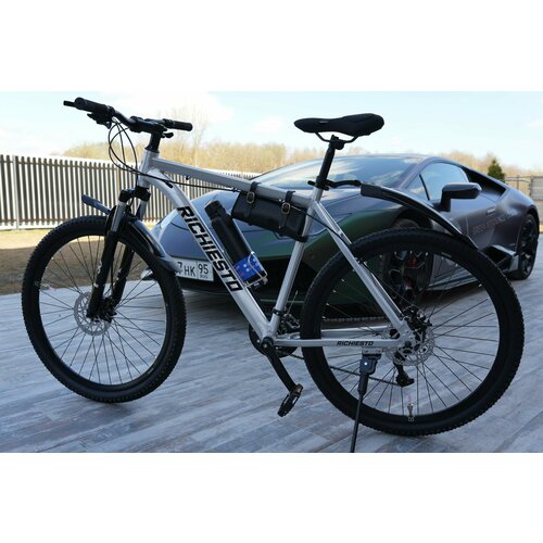 Велосипед 275 Richiesto алюминиевая рама 195 Горный ВзрослыйПодростковый Лёгкий серебристо-черный 26100₽