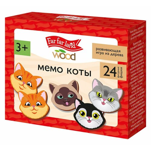 Настольная игра Десятое королевство мемо Коты Far far land wood 24 фишки