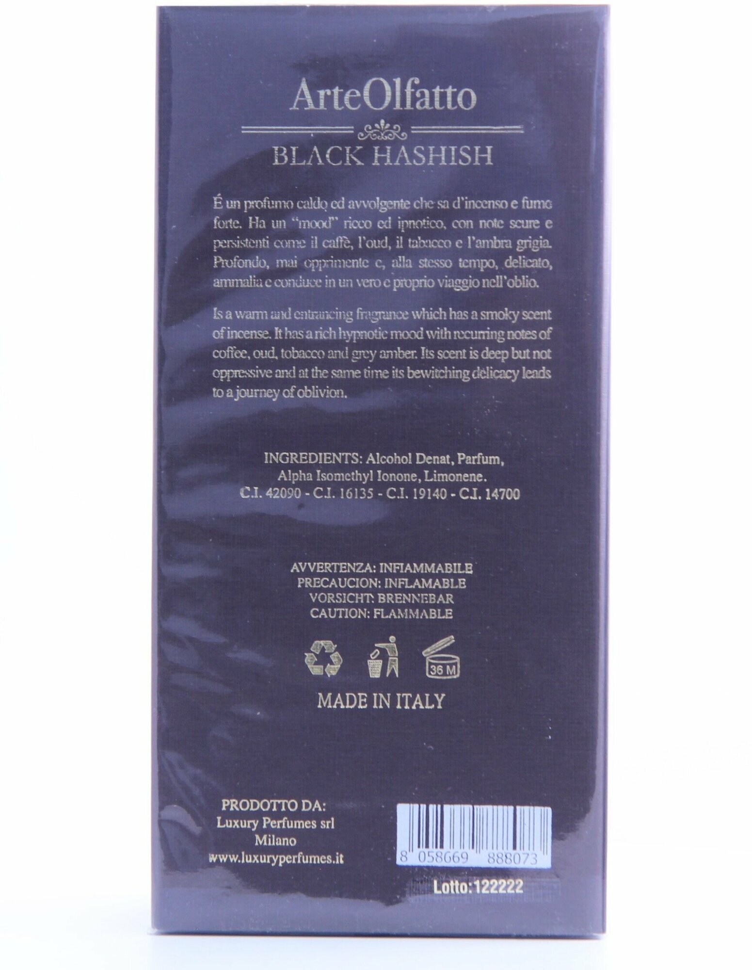 Духи ArteOlfatto Black Hashish 100 мл, 100 г — фото 1