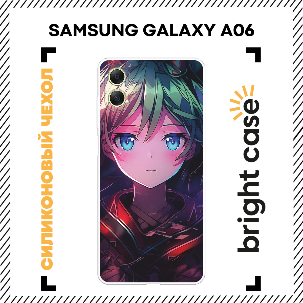 Чехол на Samsung Galaxy A06 / Самсунг Галакси А06 с принтом Девушка аниме