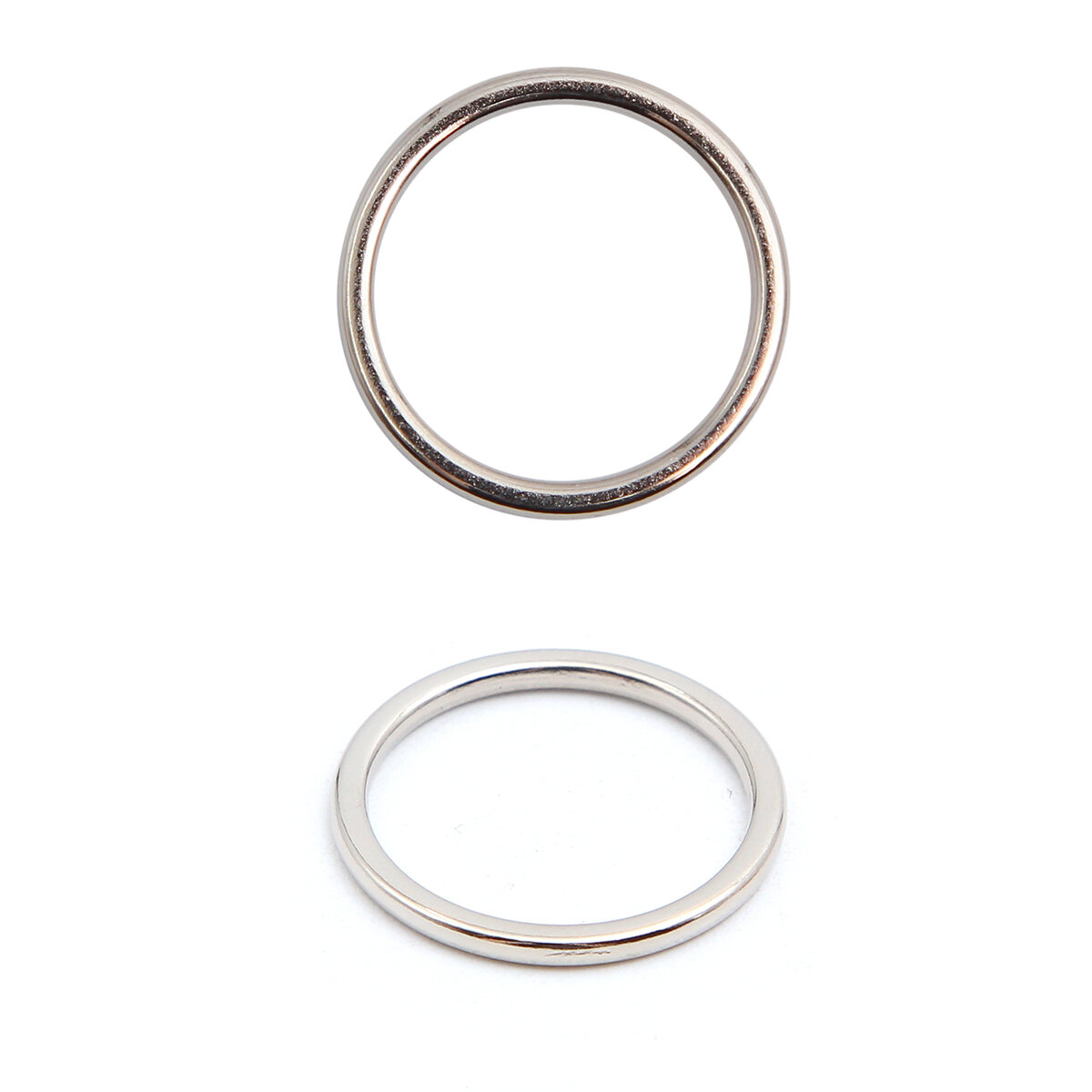 Кольца для бретелей бюстгальтера 15 мм, 50 шт, металл, Айрис (никель)