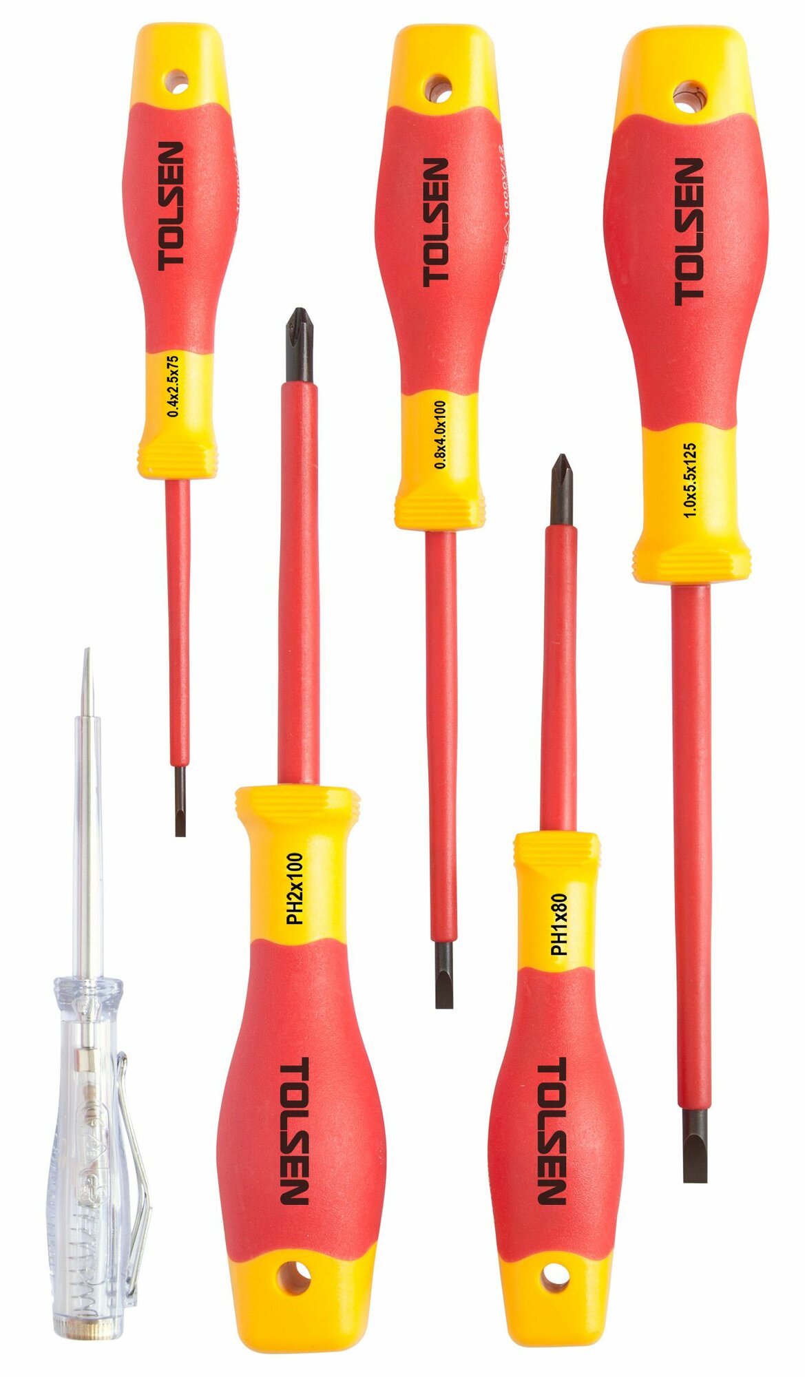 Набор отверток диэлектрических 6 пр TTV33506 TOLSEN