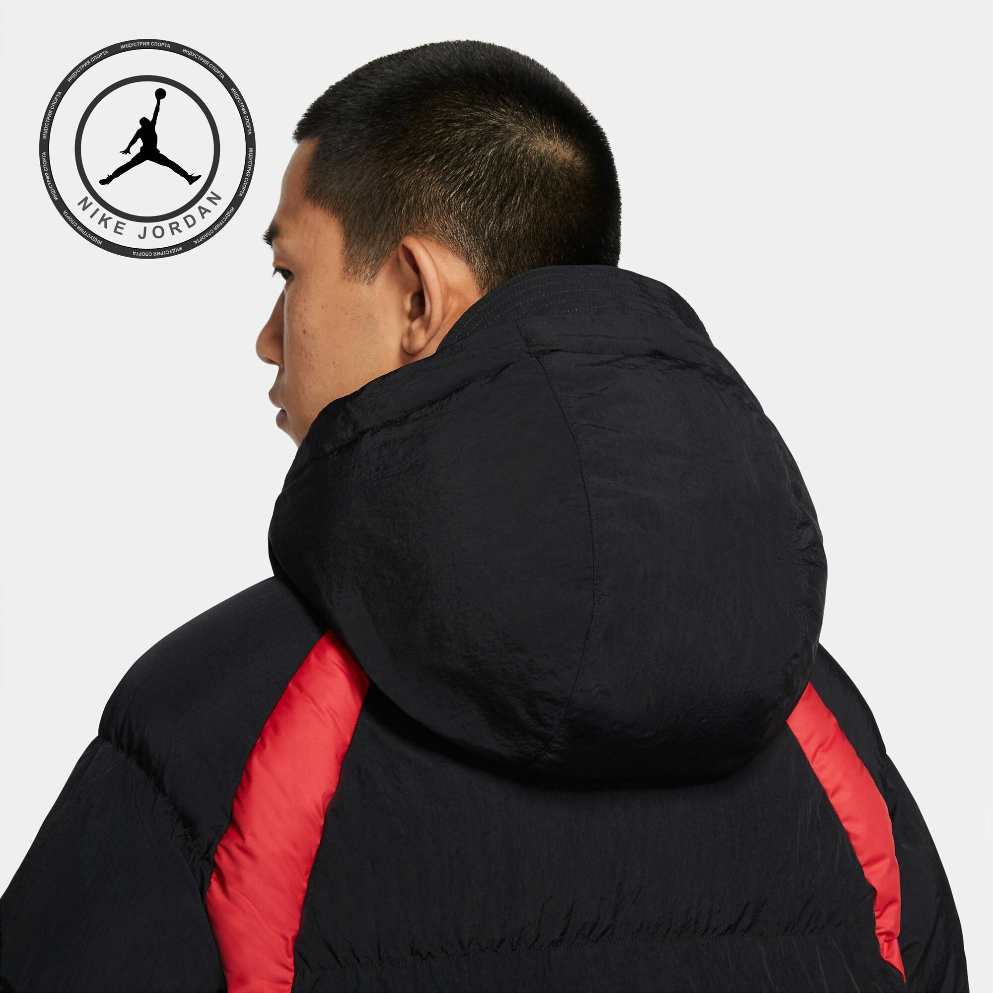 Куртка Jordan Essential, размер L, черный/красный — фото 1