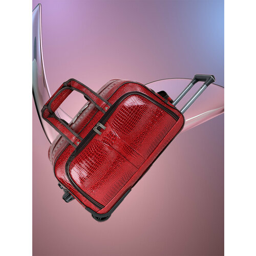 Сумка дорожная TIMSOON, 70 л, 30х33х60 см, ручная кладь, бордовый