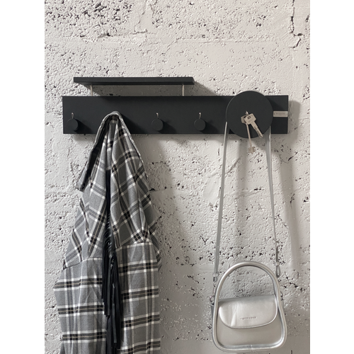 Вешалка настенная, вешалка деревянная Elysium studio для одежды в прихожую, 59*16*10 см