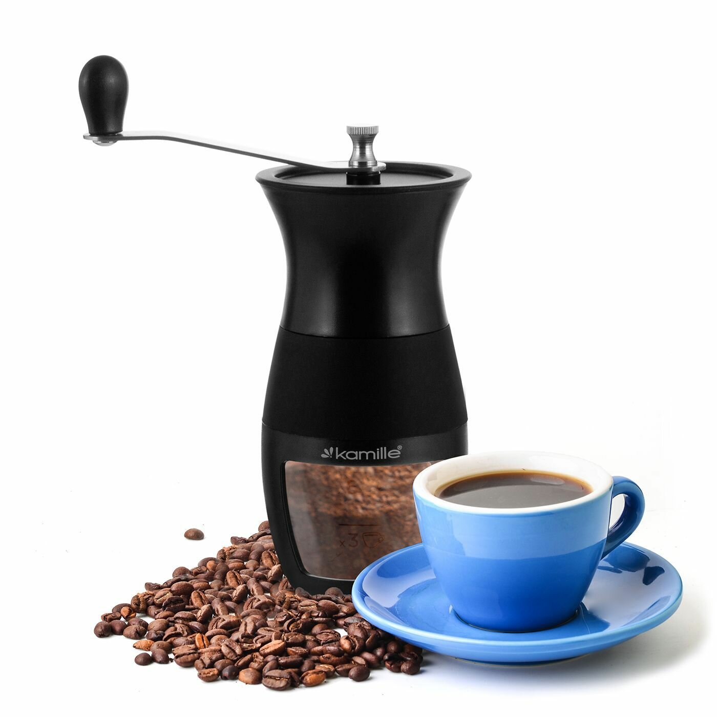 Кофемолка механическая KAMILLE.