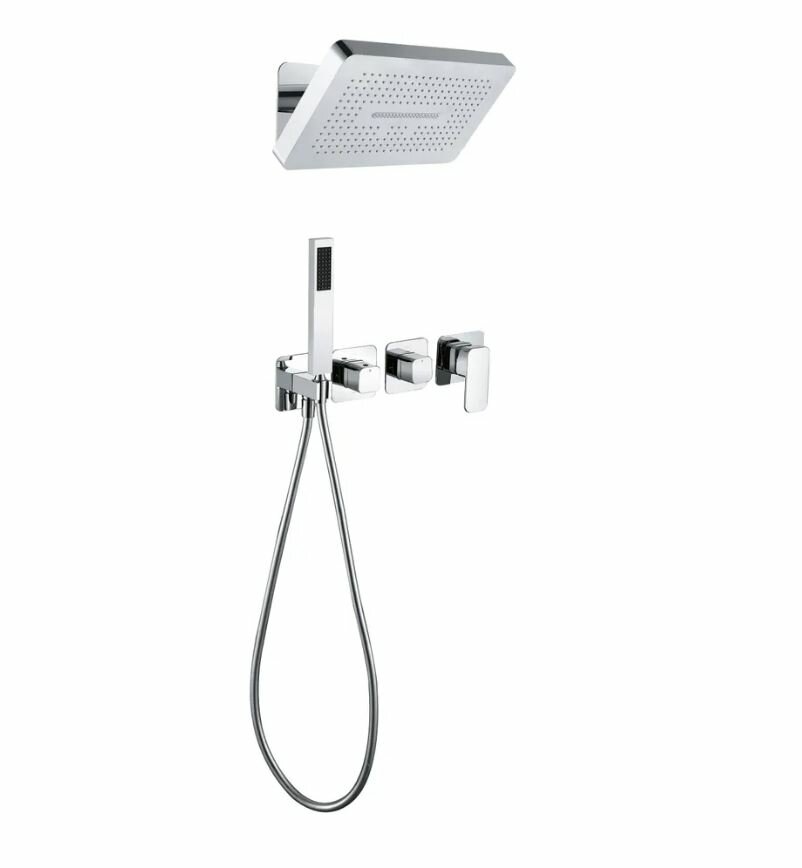 Душевая система со встраиваемым смесителем Grocenberg GB5030CR Хром