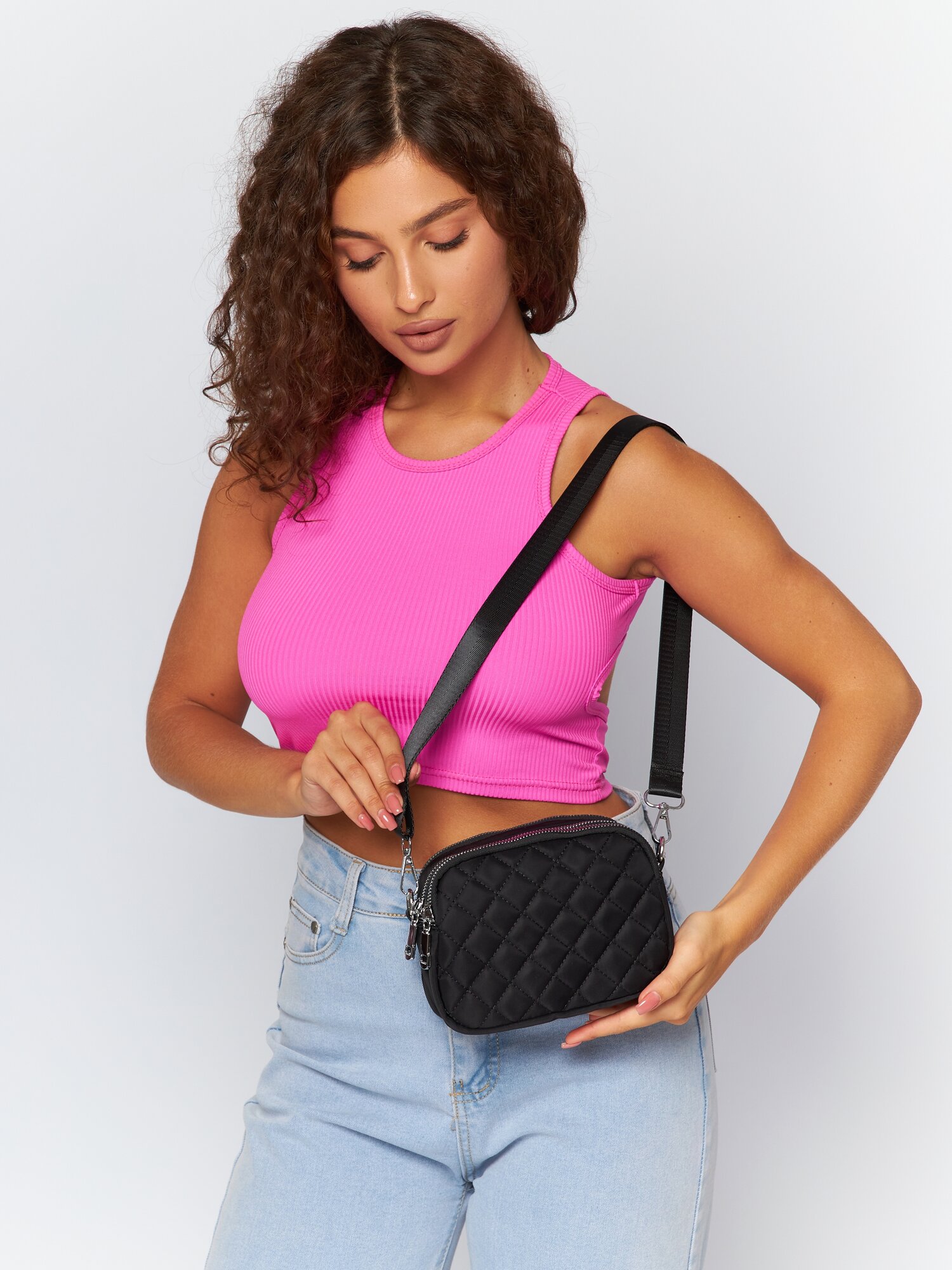 Сумка кросс-боди Lara, фактура гладкая, красный — фото 1