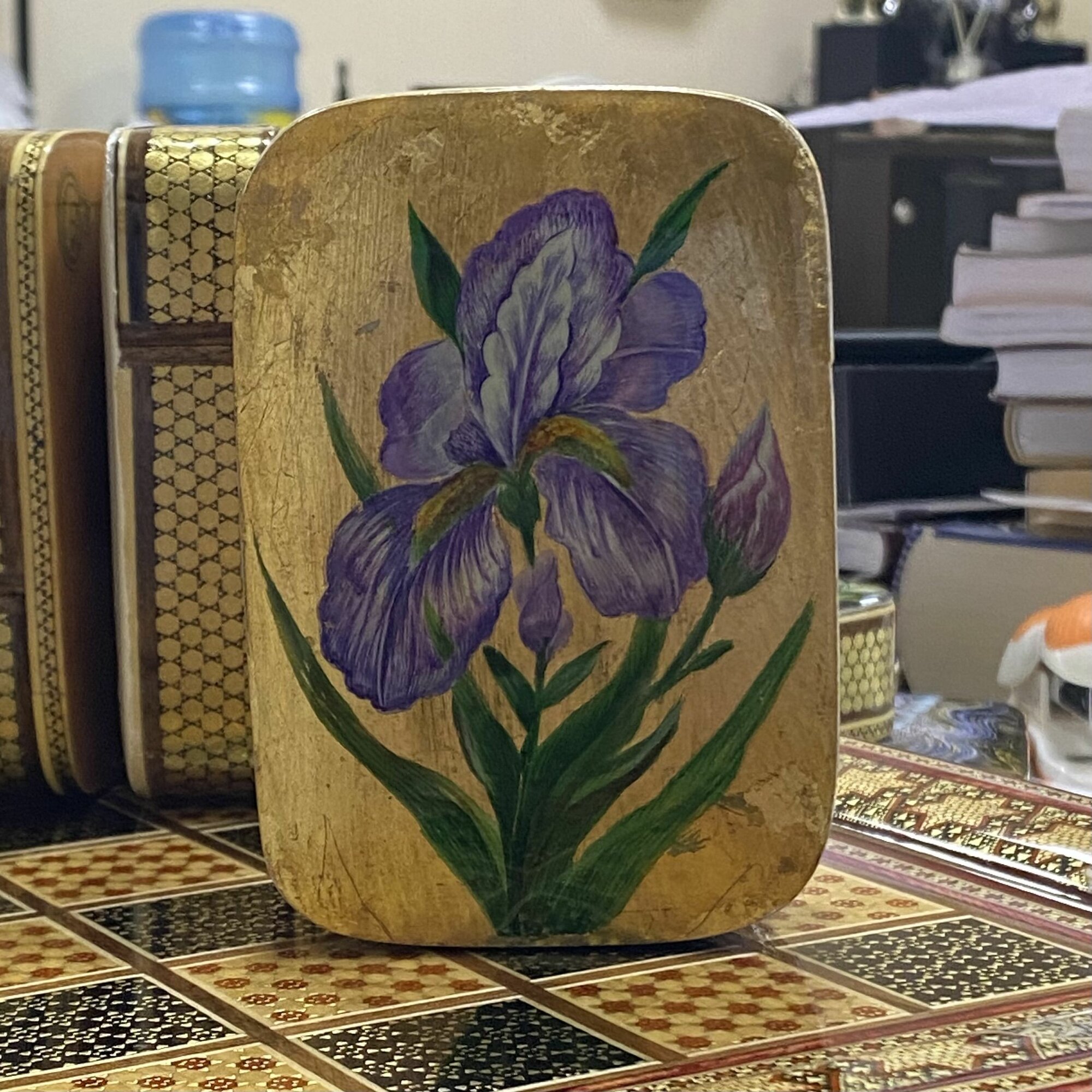 Чехол-футляр Персидский Базар, для игральных карт, ручная работа, дерево