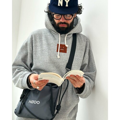 Сумка кросс-боди NODO, фактура матовая, серый