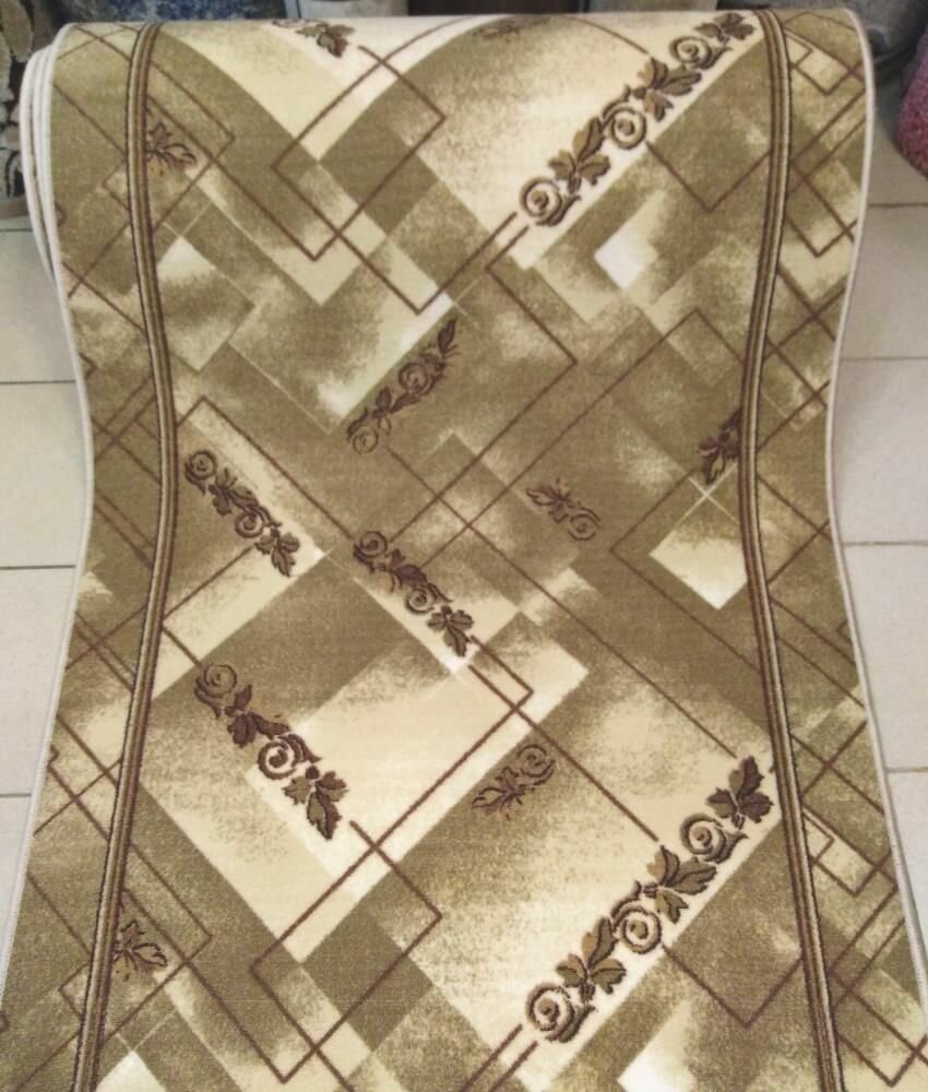 Ковровая дорожка Print p1724/c6r/103 цвет Бежевый 1 м на 3 м