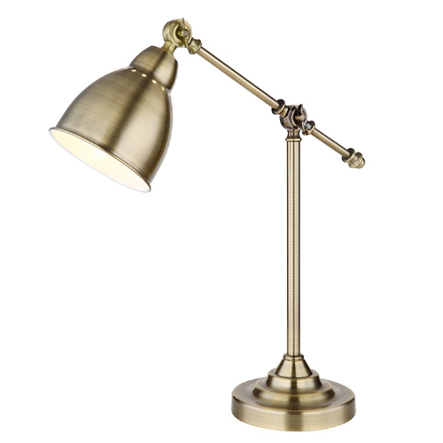 Лампа настольная Amazon Home AH Braccio E14 60 Вт античная бронза металл стиль лофт 8220₽